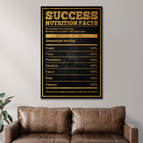 Nutrition Facts of Success - The Hustlers Blueprint