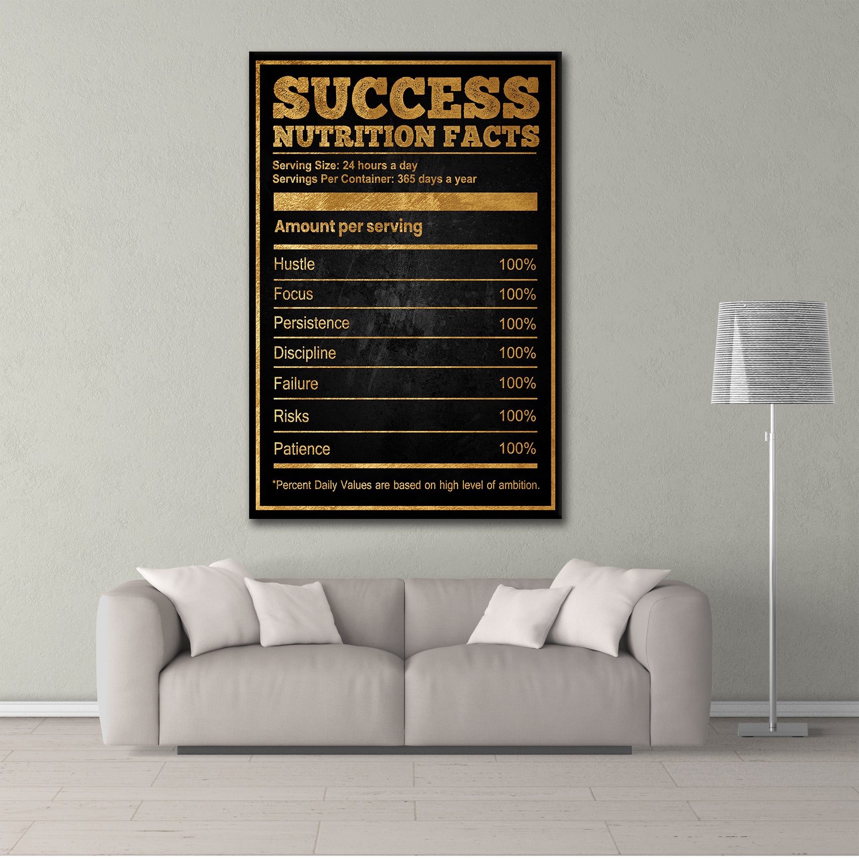 Nutrition Facts of Success - The Hustlers Blueprint